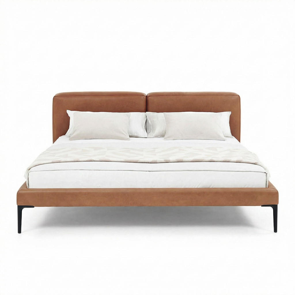 Bed B123 front view on white background