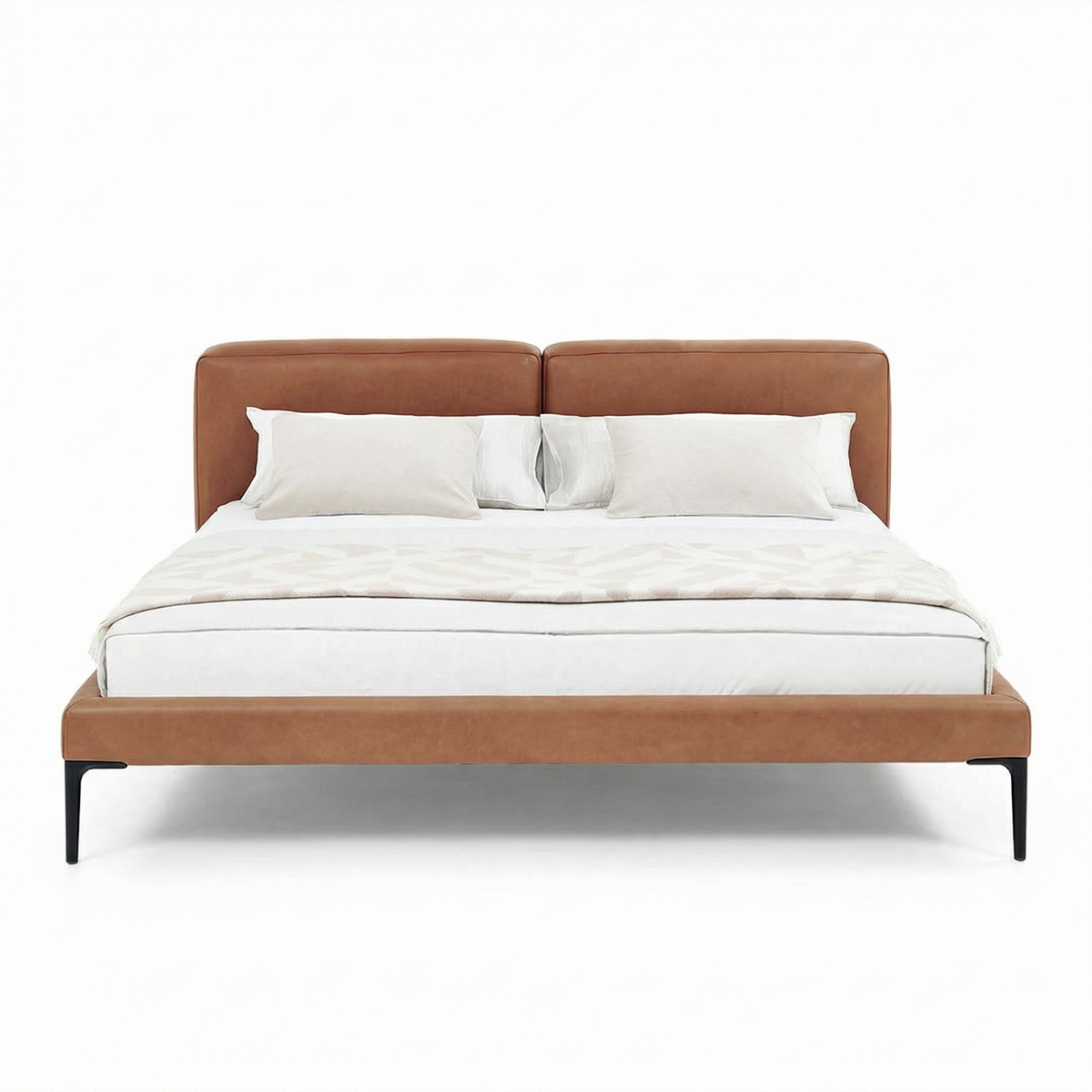 Bed B123 front view on white background