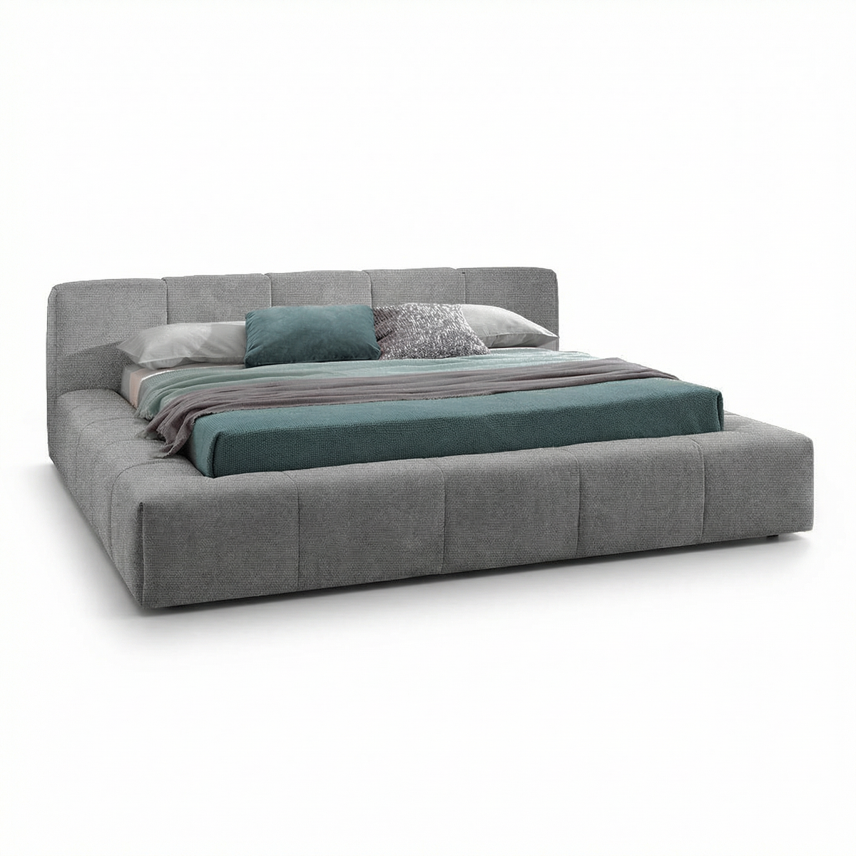 Bed B110 three-quarter view on white background