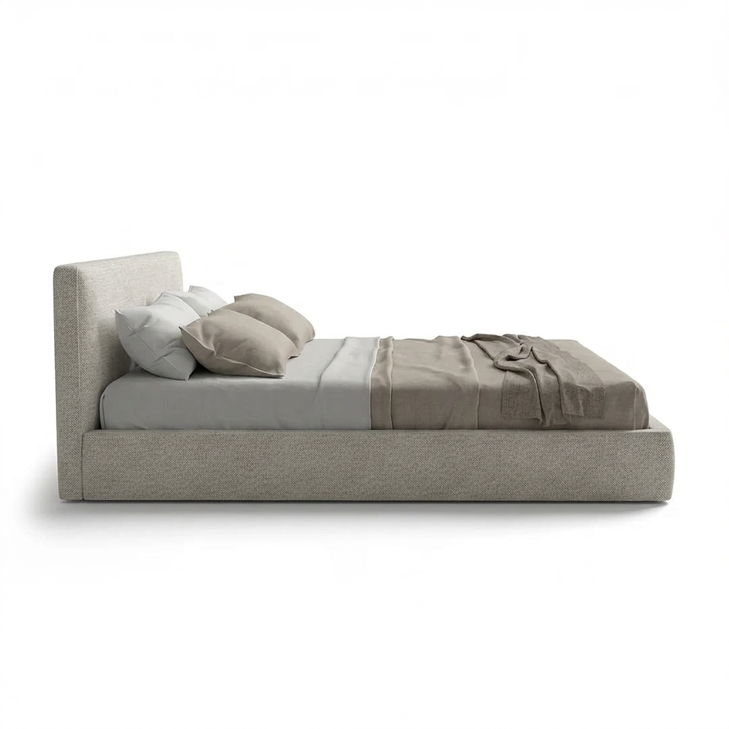 Bed B120 side view on white background