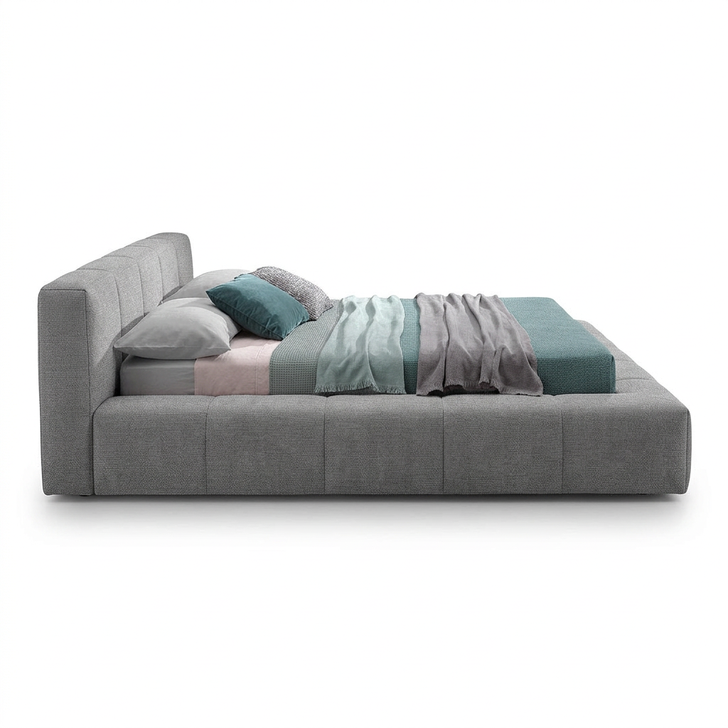 Bed B110 side view on white background