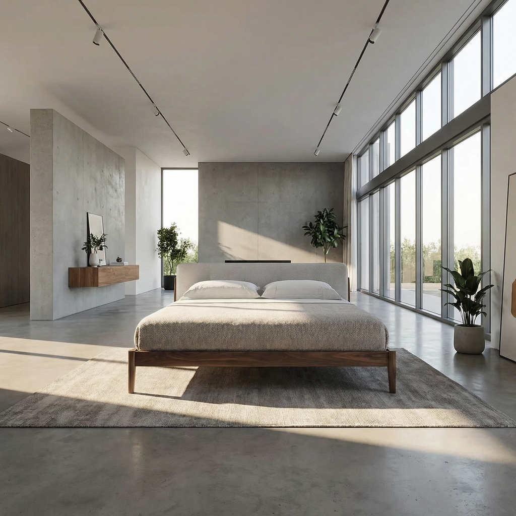 Bed B126 in a contemporary bedroom