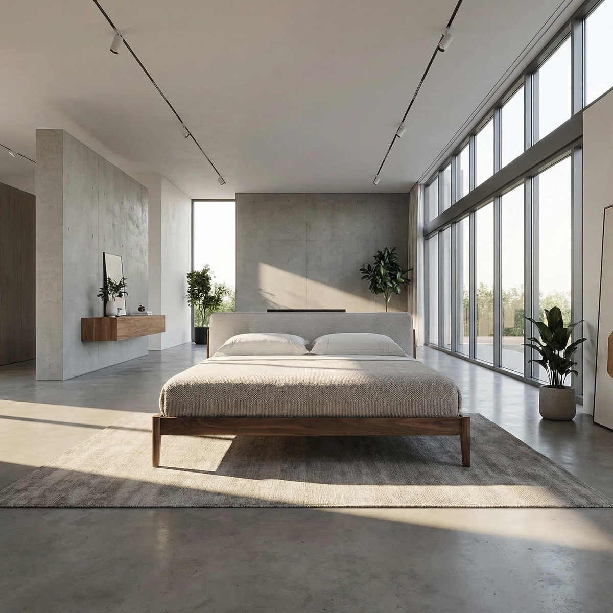 Bed B126 in a contemporary bedroom