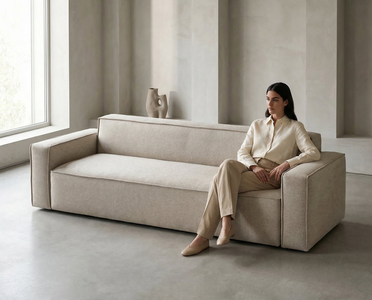 Sofa-S107 proportions and dimensions — Lanott