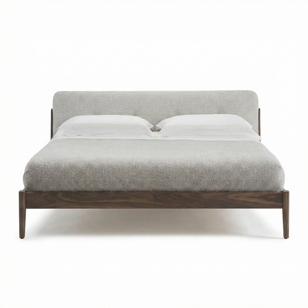 Bed B126 front view on white background