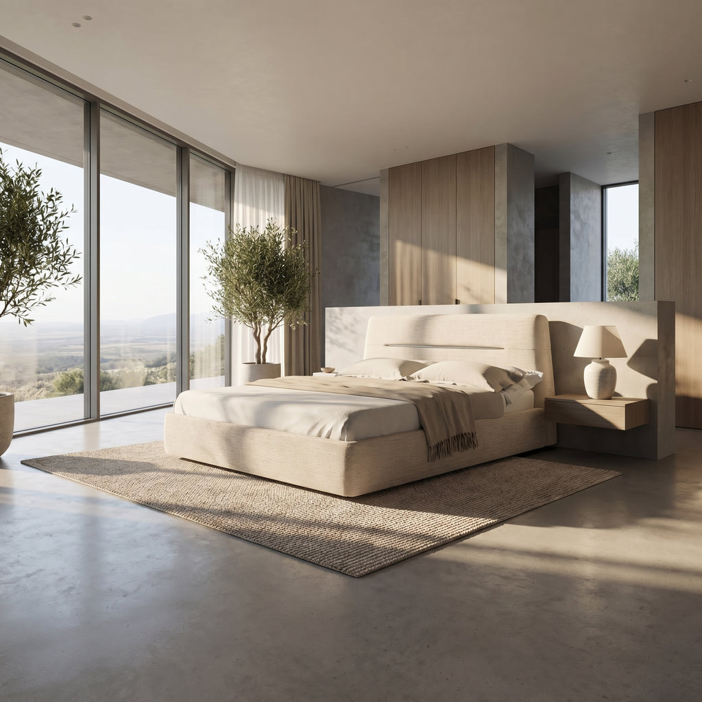 Bed B122 in a contemporary bedroom