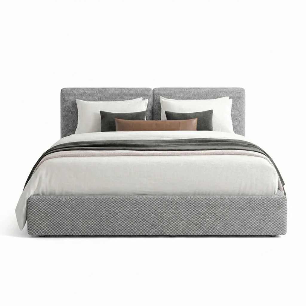 Bed B107 front view on white background