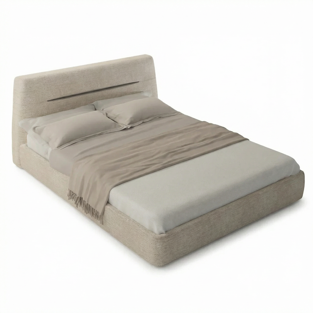 Bed-B122 material and finish detail — Lanott