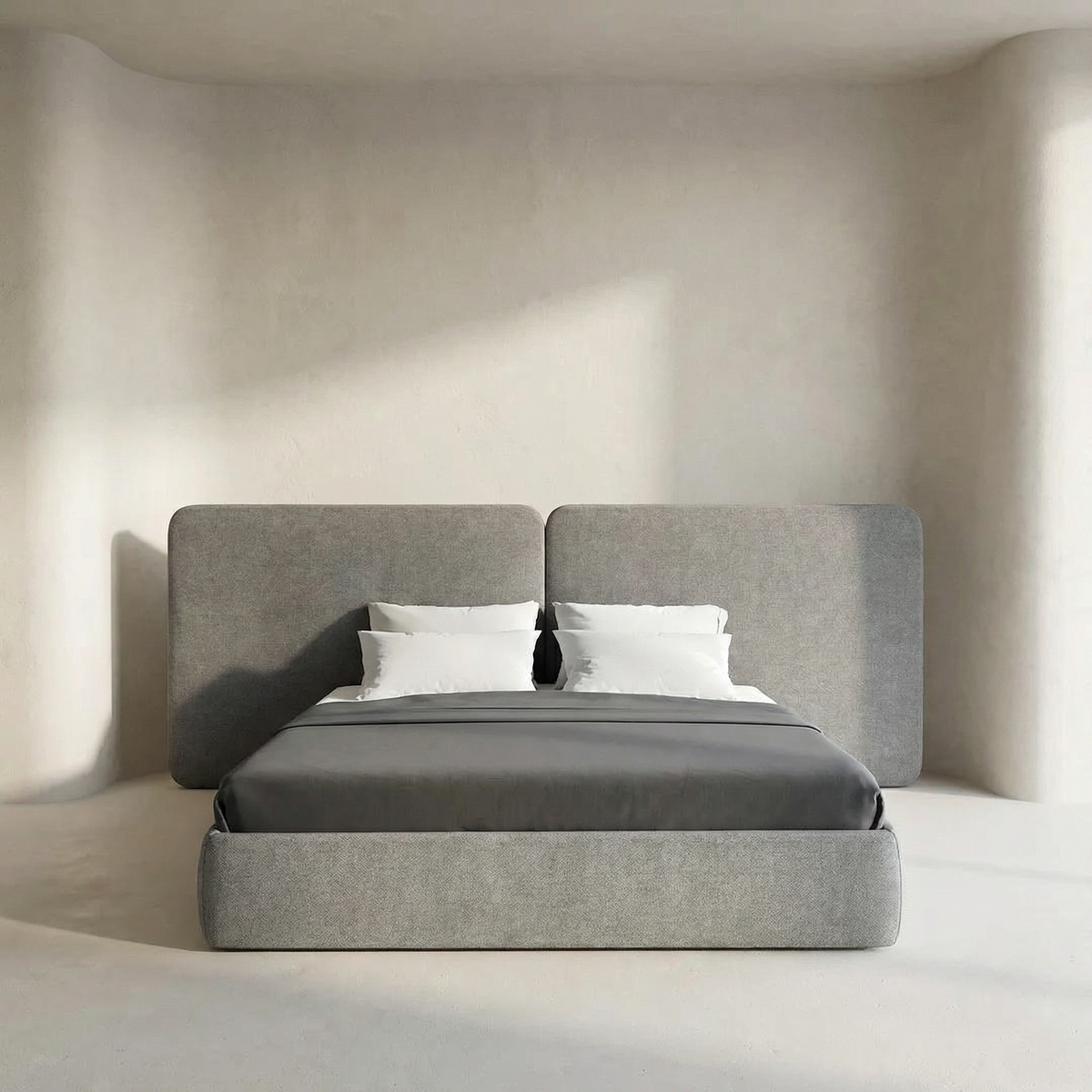 Bed LB101 in a warm neutral bedroom