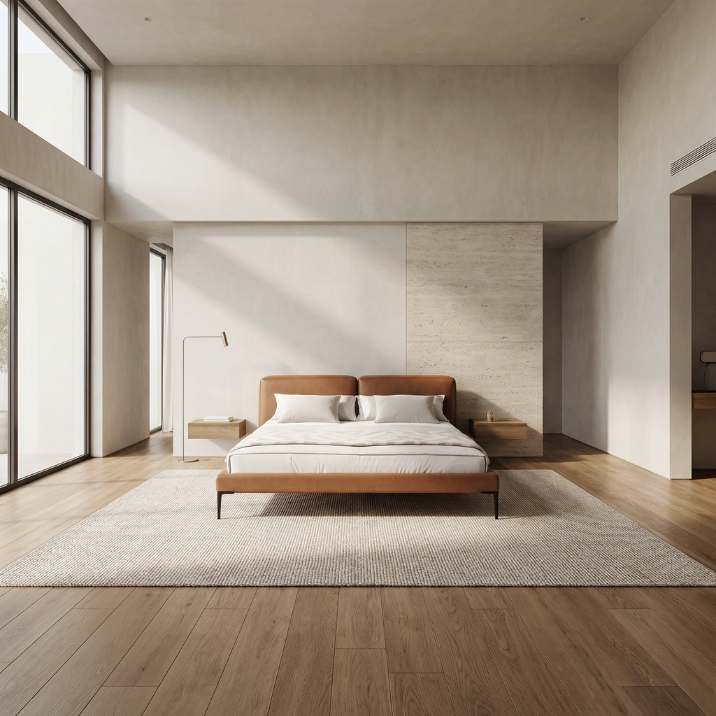 Bed B123 in a contemporary bedroom