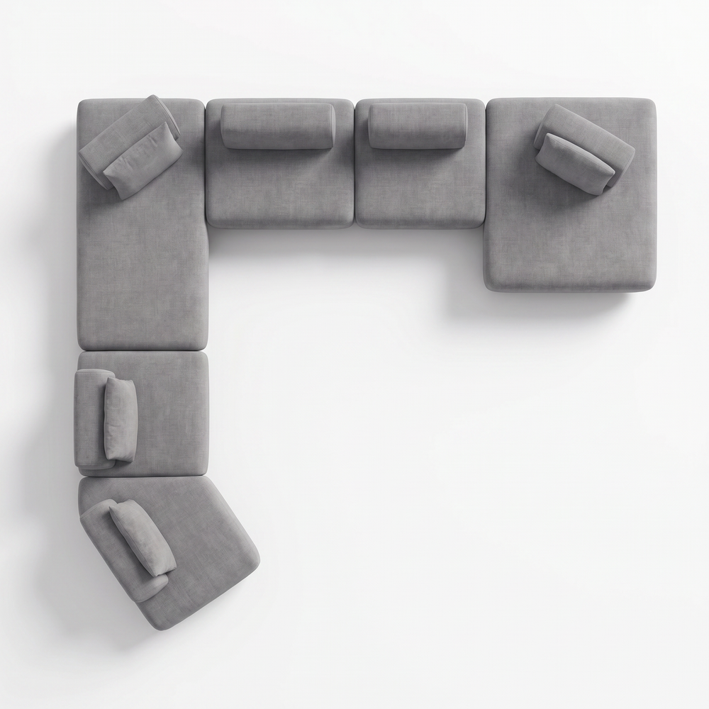 Corner Sofa CS106, lifestyle view — Lanott CS106