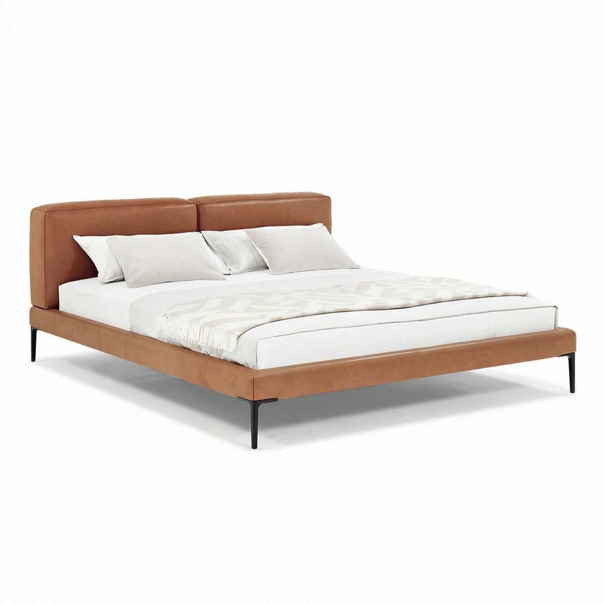 Bed B123 three-quarter view on white background