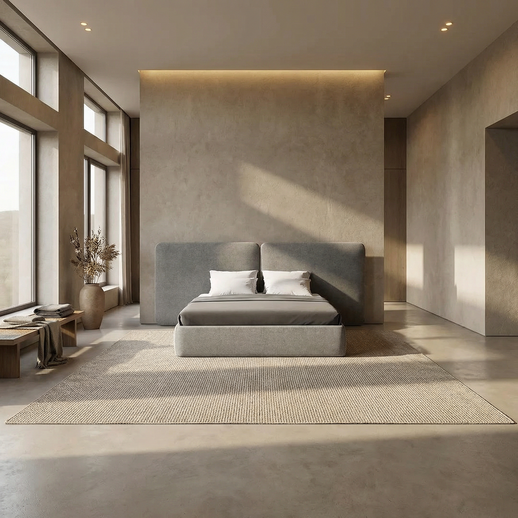 Bed LB101 in a contemporary bedroom