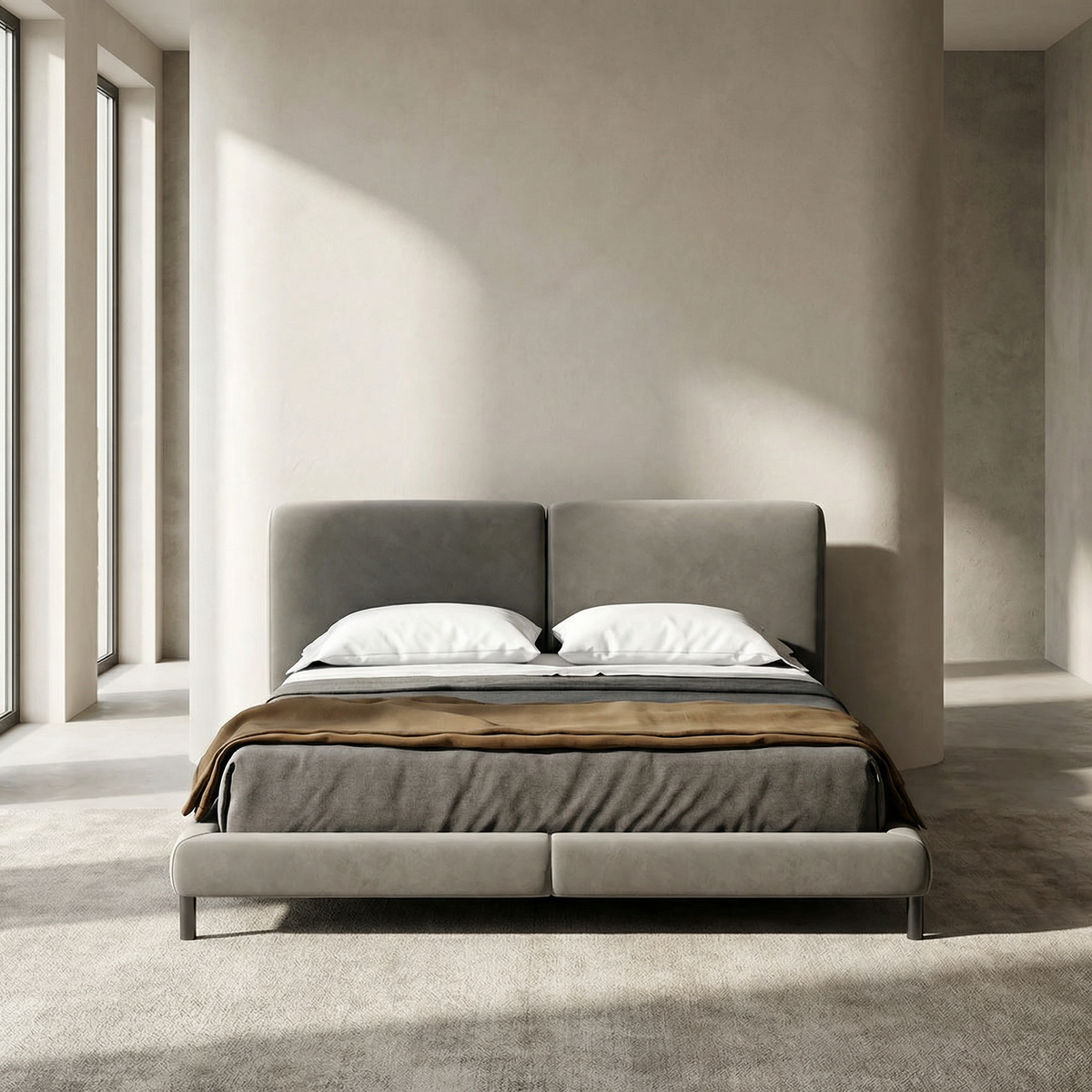 Bed LB103 in a contemporary bedroom
