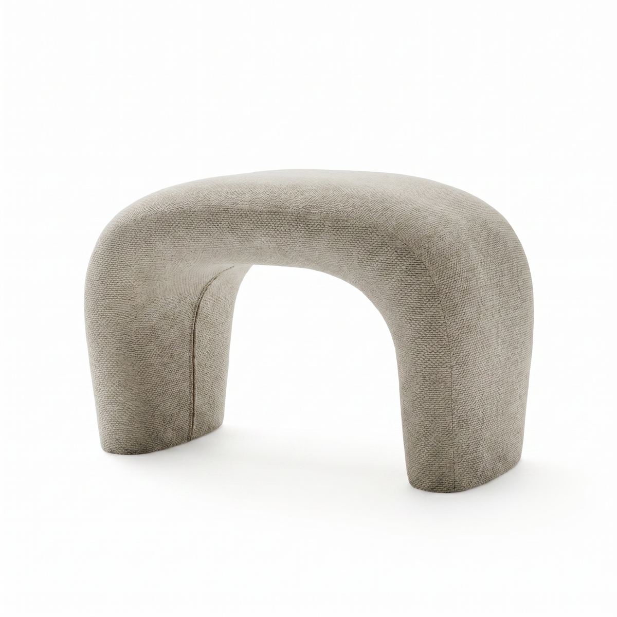 Pouf P101 three-quarter view on white background