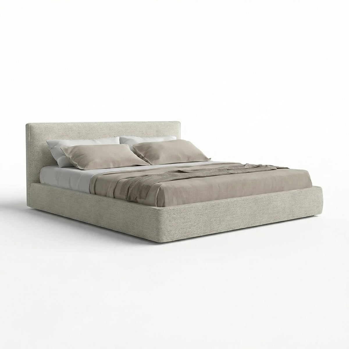 Bed B120 three-quarter view on white background
