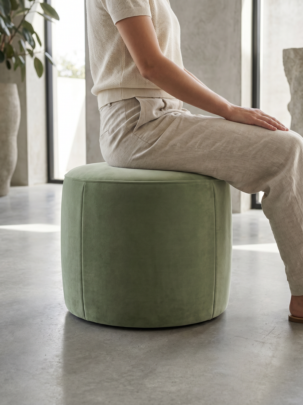Pouf P104 in a contemporary interior