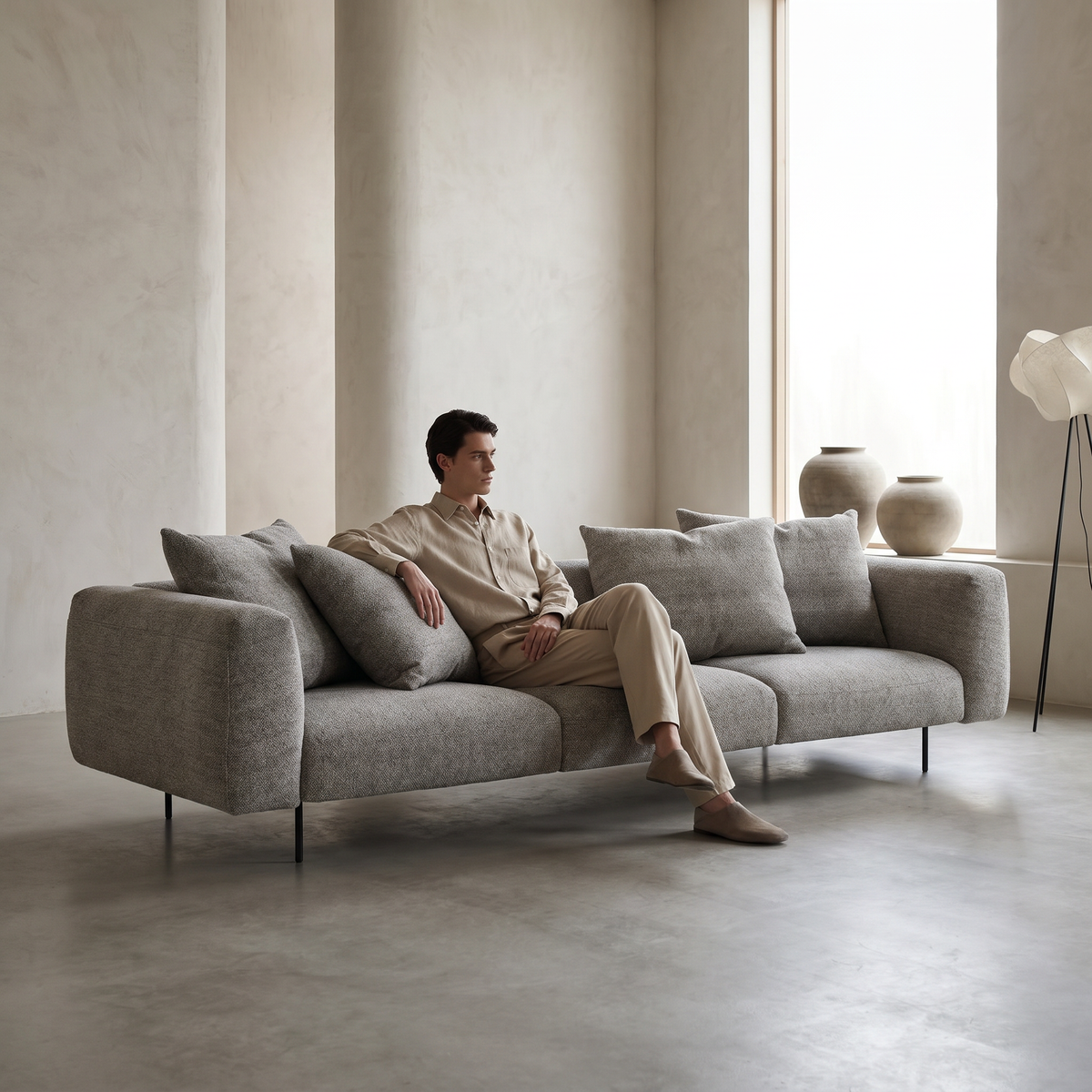 Sofa-LS103 proportions and dimensions — Lanott
