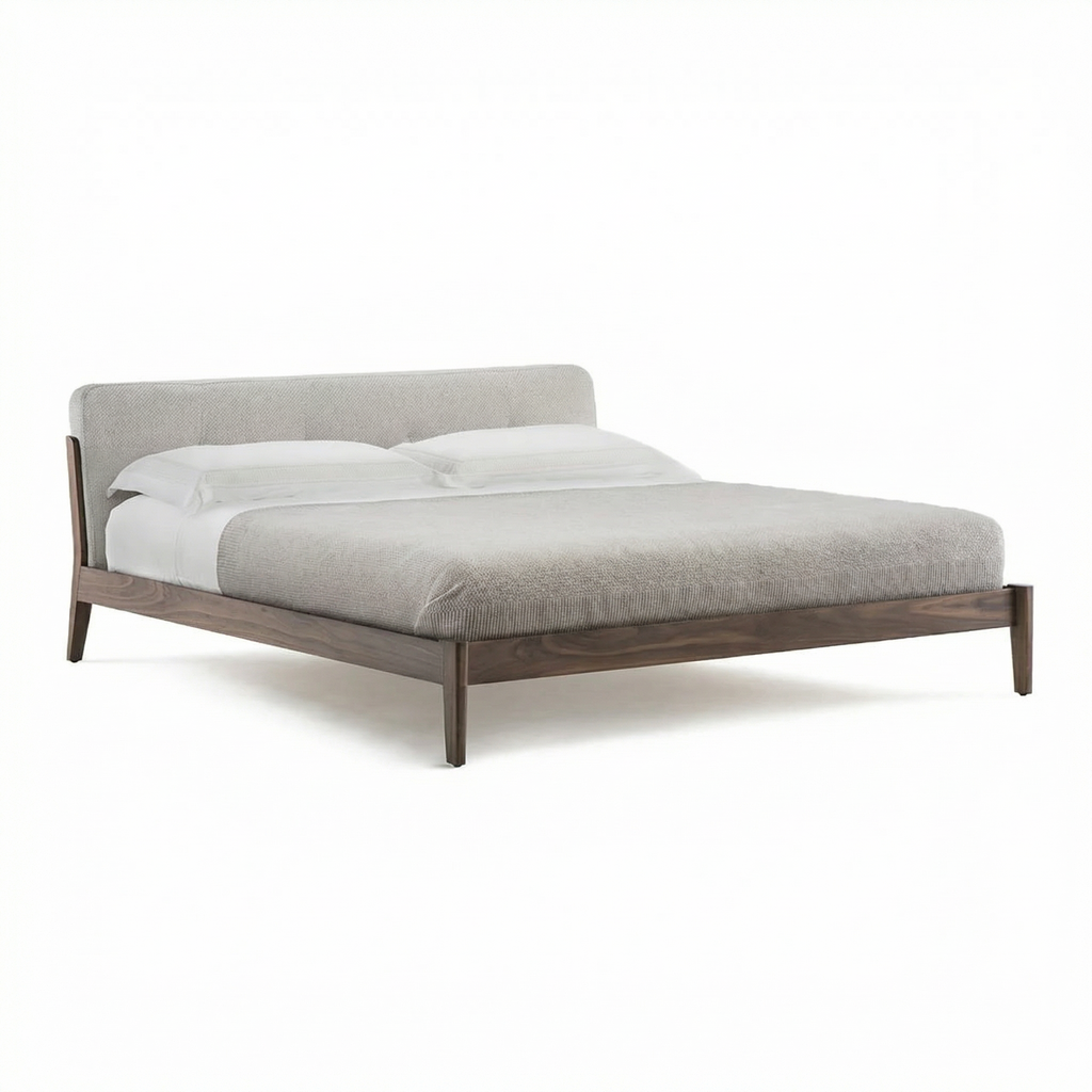 Bed B126 three-quarter view on white background