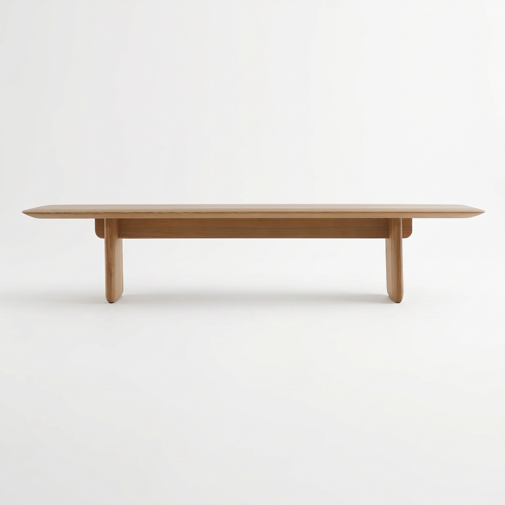 Bench BH107 front view on white background