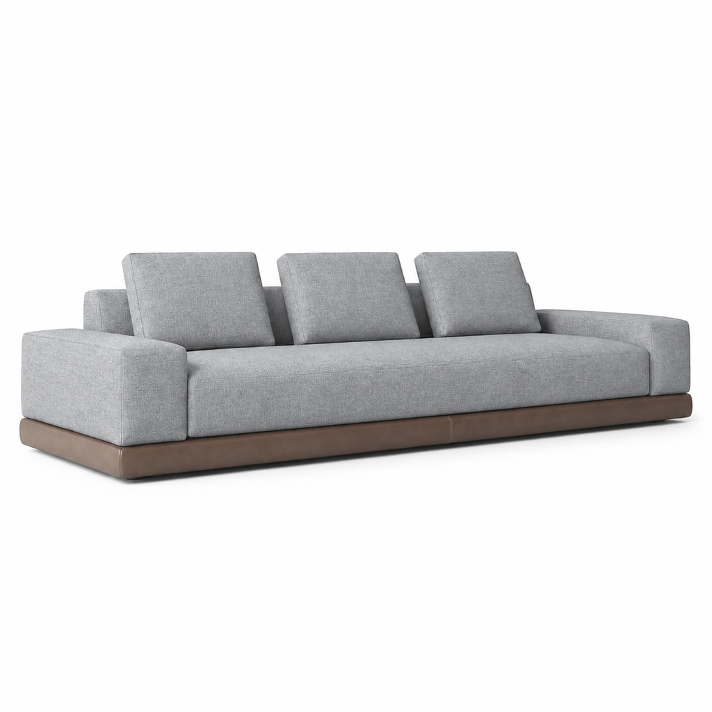 Sofa - S101 in MD-1 — three-quarter view
