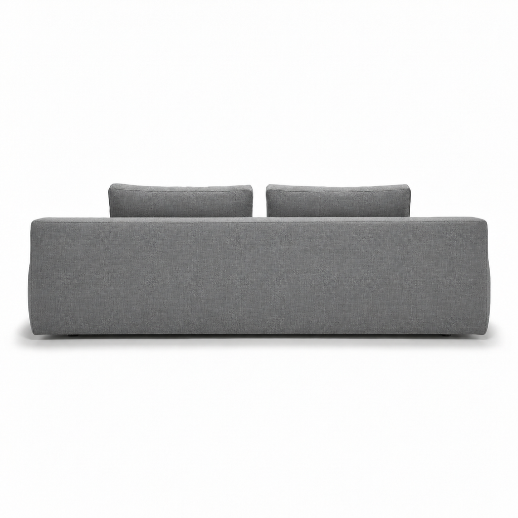 Sofa - S123 in Mocha-11 — rear view